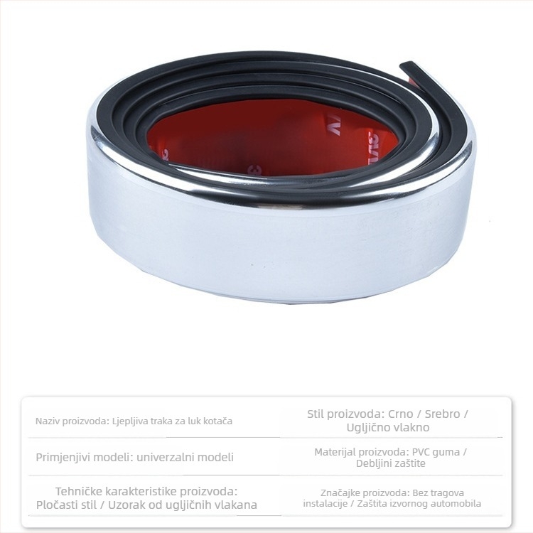 Delano PVC zaštitna traka lukova kotača, model 04, za univerzalne modele automobila