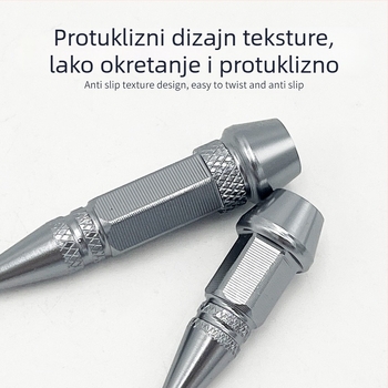 Šesterokutna kapica ventila, aluminijska legura, universalna za bicikle i motocikle