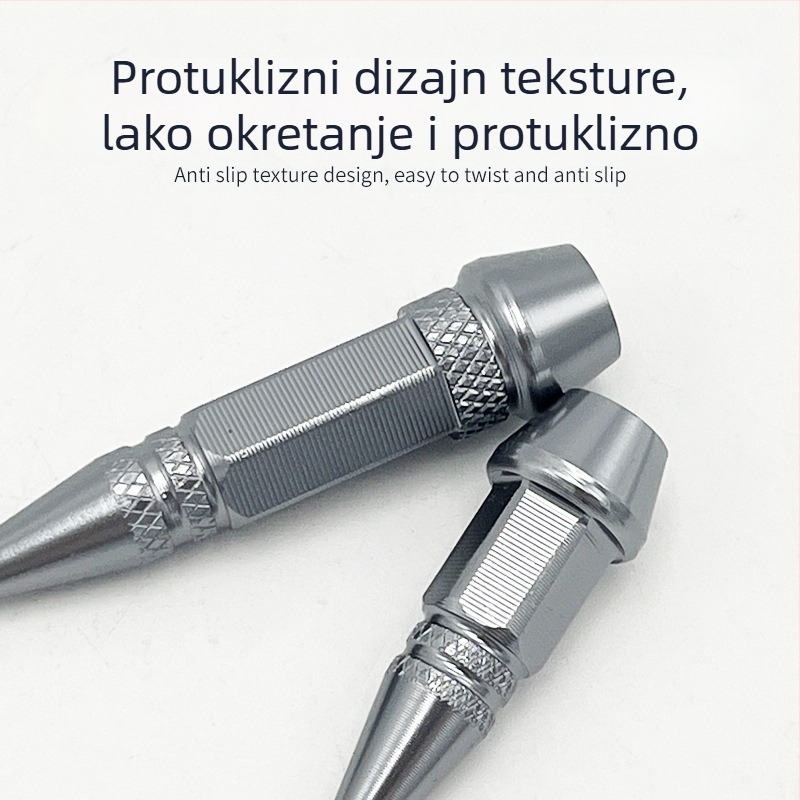 Šesterokutna kapica ventila, aluminijska legura, universalna za bicikle i motocikle