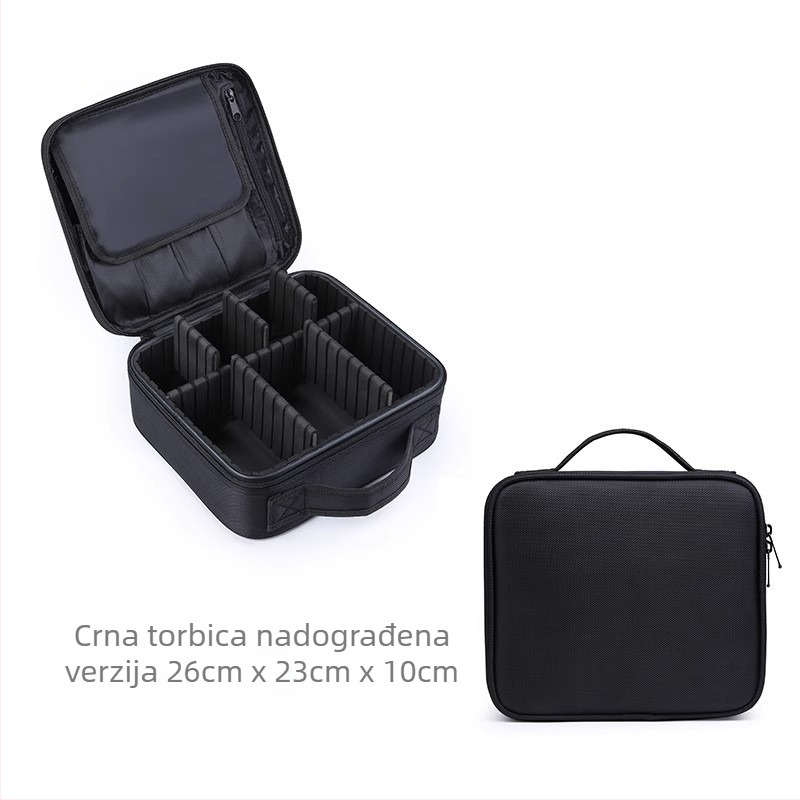 Šmink torbica Junyi JY650, Oxford tkanina, kubični oblik, za putovanja