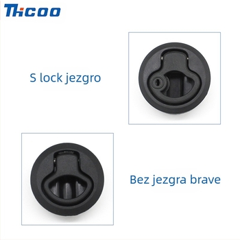 Plastični kružni vučni prsten zaključavanja, plosni tip zaključavanja, model E5403, za RV-ove i hitnu pomoć