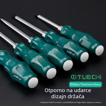 TOTCHI magnetski odvijač, krom-vanadijska čeli, neizoliran, križna glava, Torx Plum Blossom tip