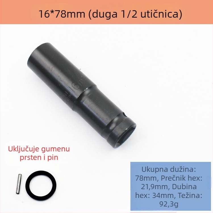 Set ključeva s nasadnim glavama, visoko ugljično čelični, 8-dijelni set, marka Other, površinska obrada: Other