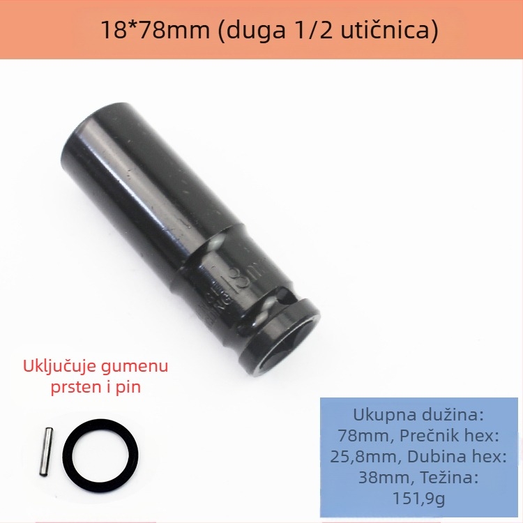 Set ključeva s nasadnim glavama, visoko ugljično čelični, 8-dijelni set, marka Other, površinska obrada: Other