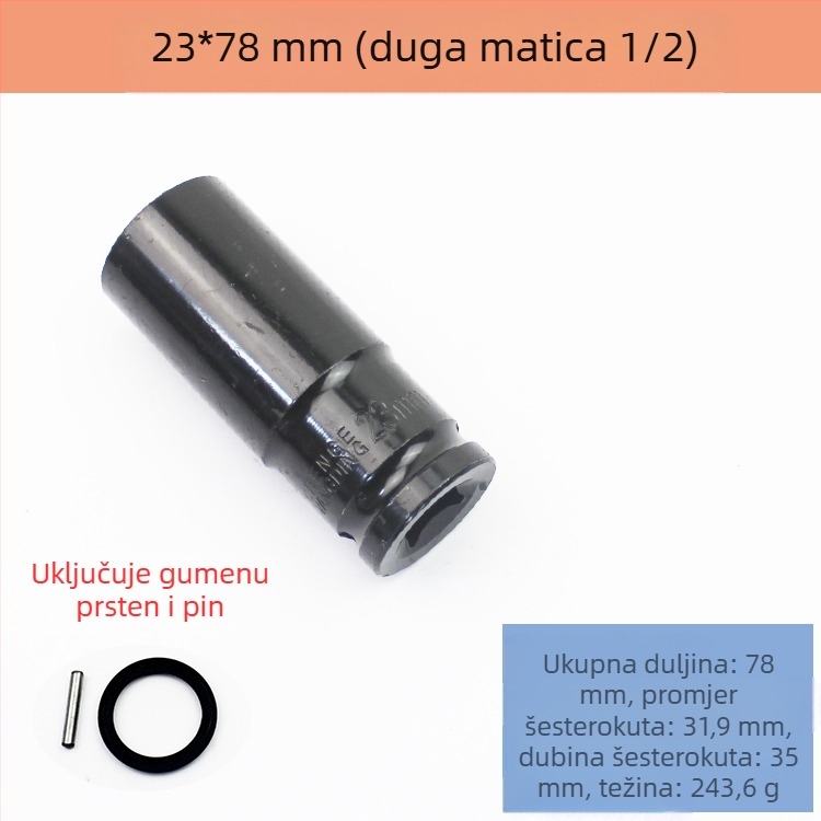 Set ključeva s nasadnim glavama, visoko ugljično čelični, 8-dijelni set, marka Other, površinska obrada: Other