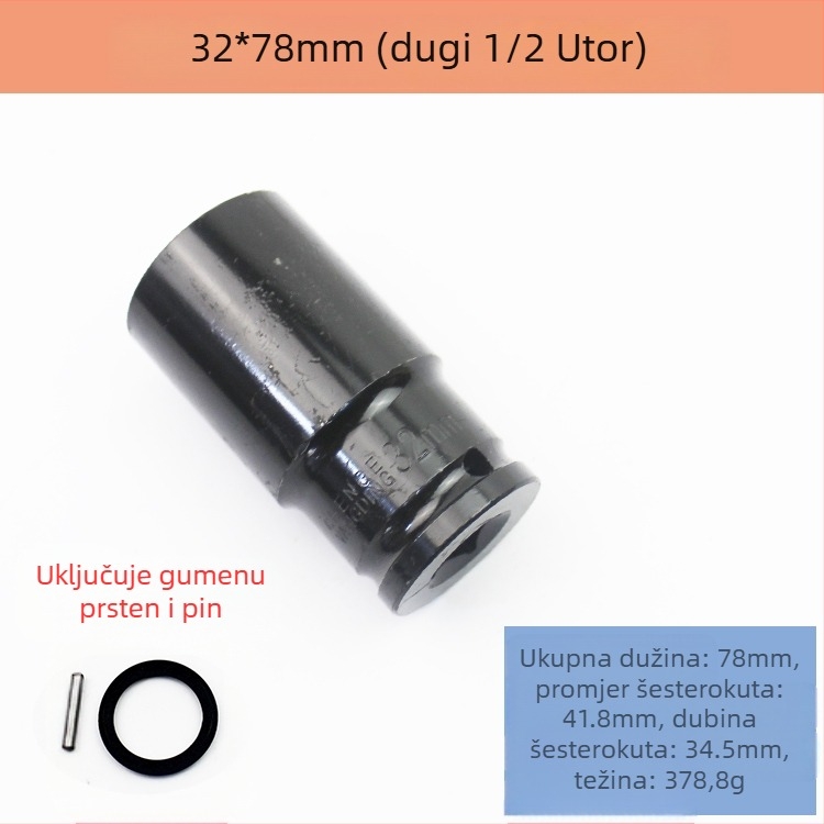 Set ključeva s nasadnim glavama, visoko ugljično čelični, 8-dijelni set, marka Other, površinska obrada: Other