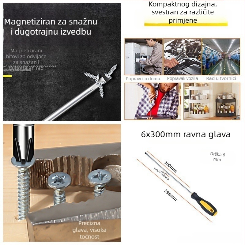 Powerful Merchant magnetski Phillips odvijač set - ručni, prijenosni, s produženim dometom