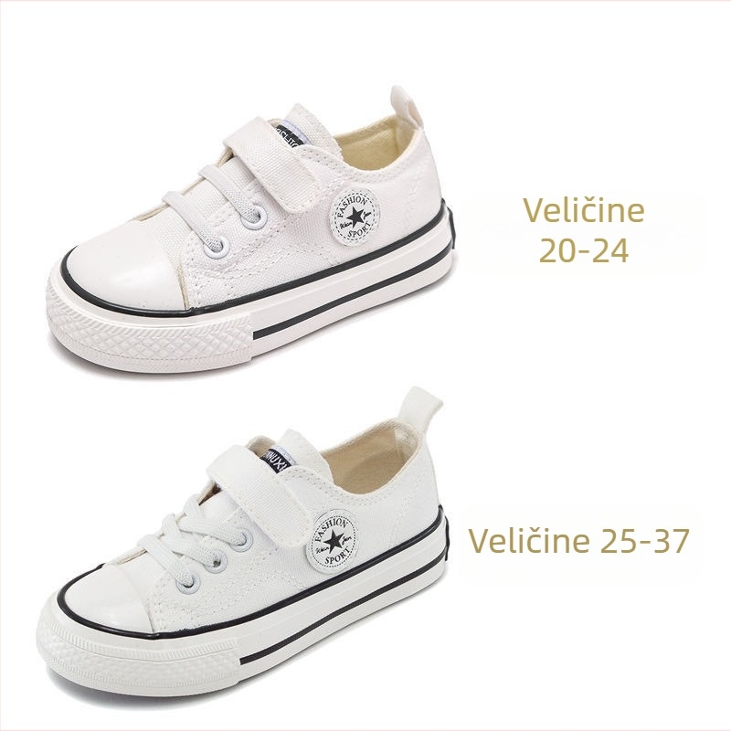 Platnene tenisice za djecu s visokim gornjim dijelom, Velcro zatvarač, prozračne, protuklizne, otporne