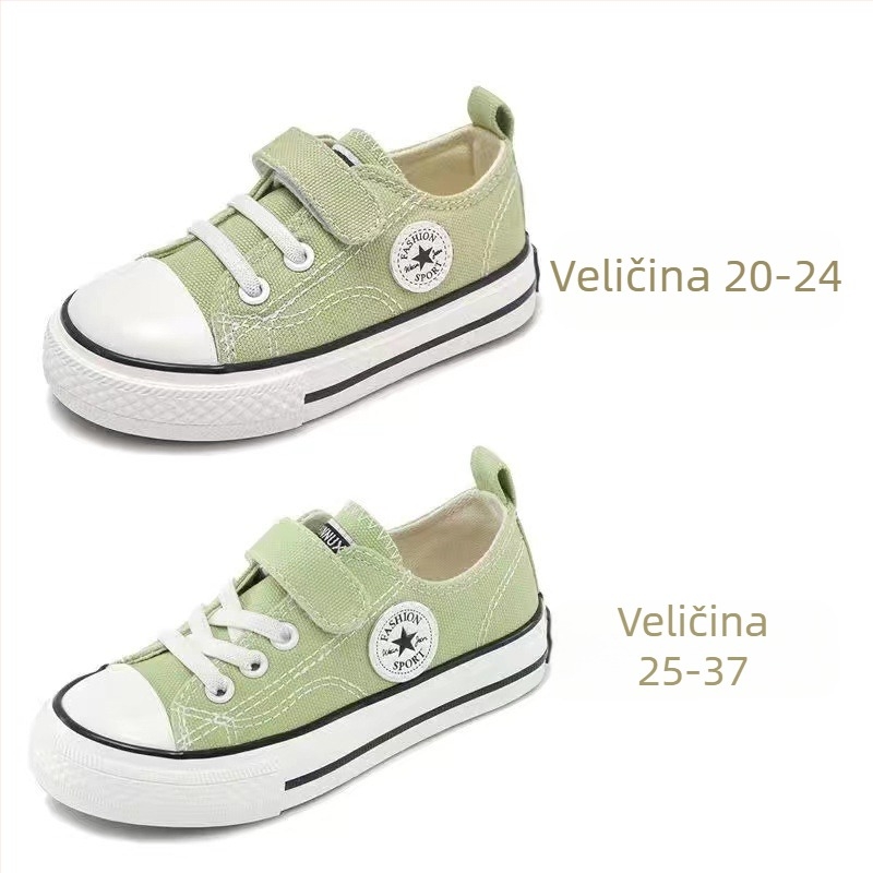 Platnene tenisice za djecu s visokim gornjim dijelom, Velcro zatvarač, prozračne, protuklizne, otporne