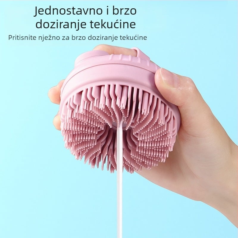 Tuš četka/masažna četka – silikon, višefunkcionalna, prilagodba dostupna, privatna marka moguća, kutija 100 kom, izdanje zima 2024