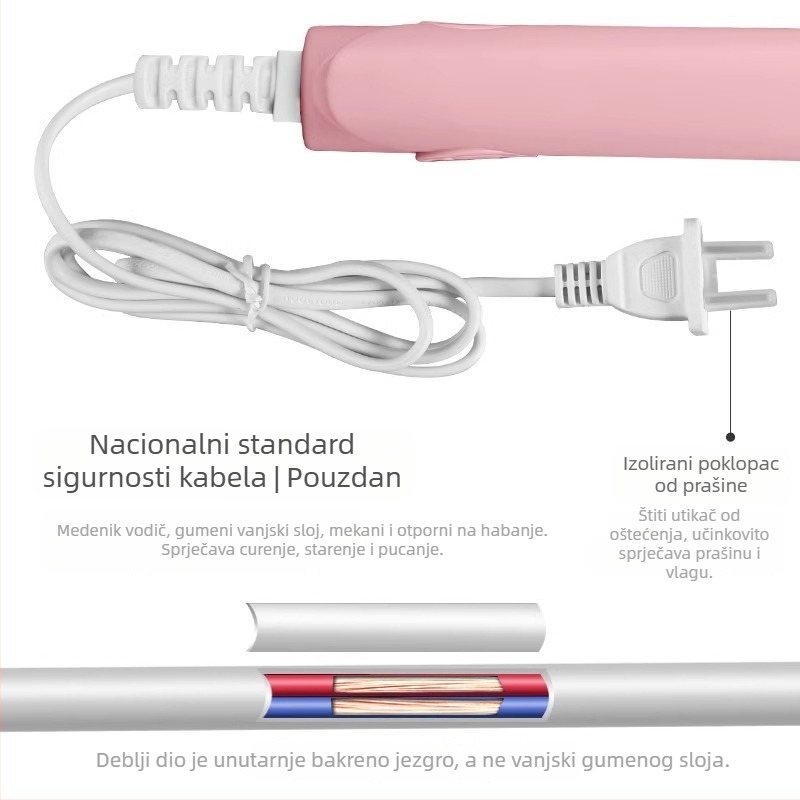 Uređaj za kosu – dvostruka upotreba (kovrčanje i ravnanje) – podesiva temperatura, 20W, 220V, ekološka legura, stiliziranje manje od 1 minute