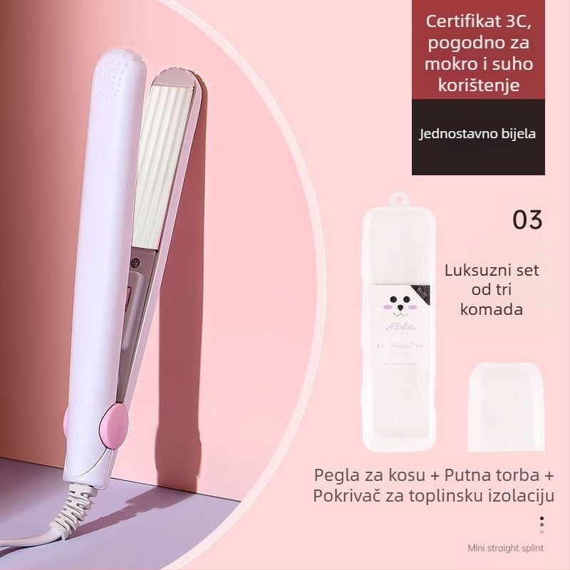 Uređaj za kosu – dvostruka upotreba (kovrčanje i ravnanje) – podesiva temperatura, 20W, 220V, ekološka legura, stiliziranje manje od 1 minute