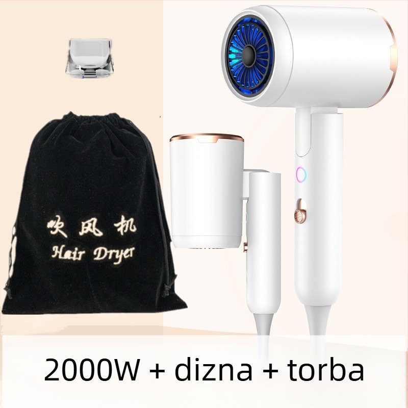 Sklopivo sušilo za kosu 2000W, hladan/topli zrak, 3 brzine, 220V