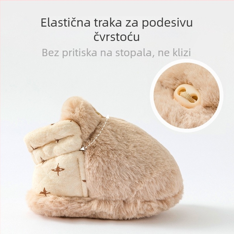 Jesensko-zimske cipele za bebe i djecu, tople pamučne čizme s mekom sole i fleece podstavom