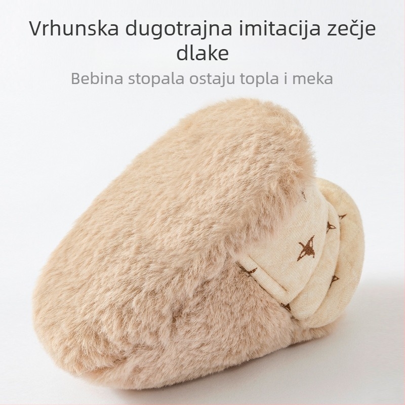 Jesensko-zimske cipele za bebe i djecu, tople pamučne čizme s mekom sole i fleece podstavom