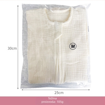 Beebi spavaća veste od gaze, 100% pamuk, tanki, upija vlagu, periva, za novorođenčad 0–1 godina