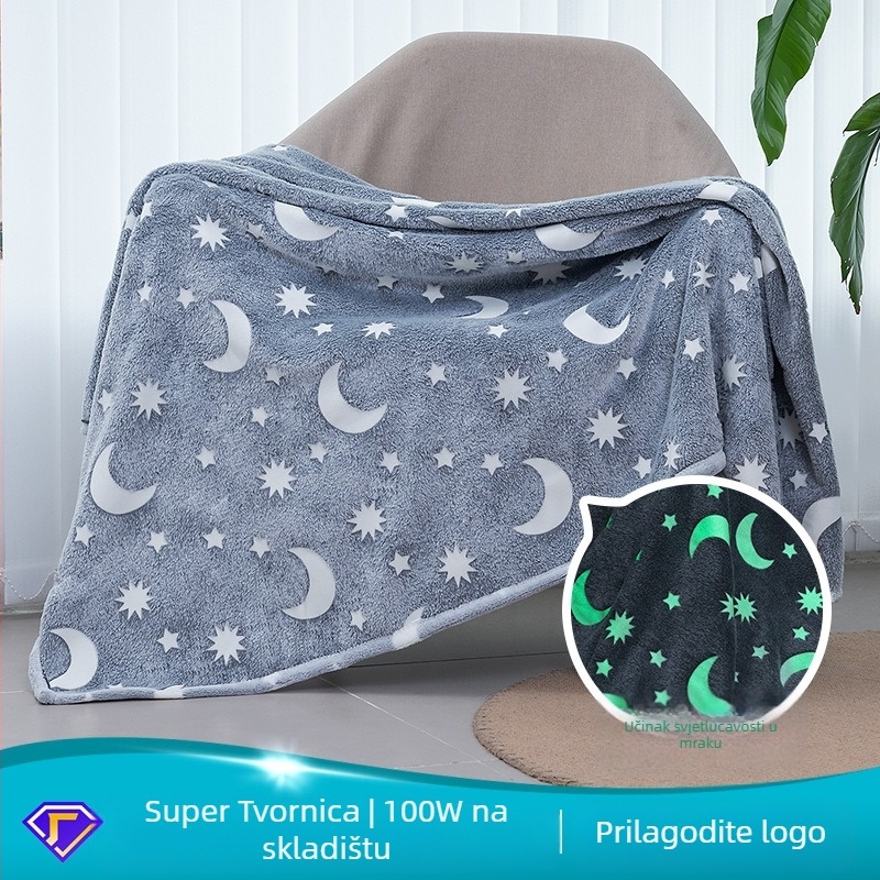 Flanel deka, poliester, 500–800 g, Uzorak 21789253293, Prilagodljivo