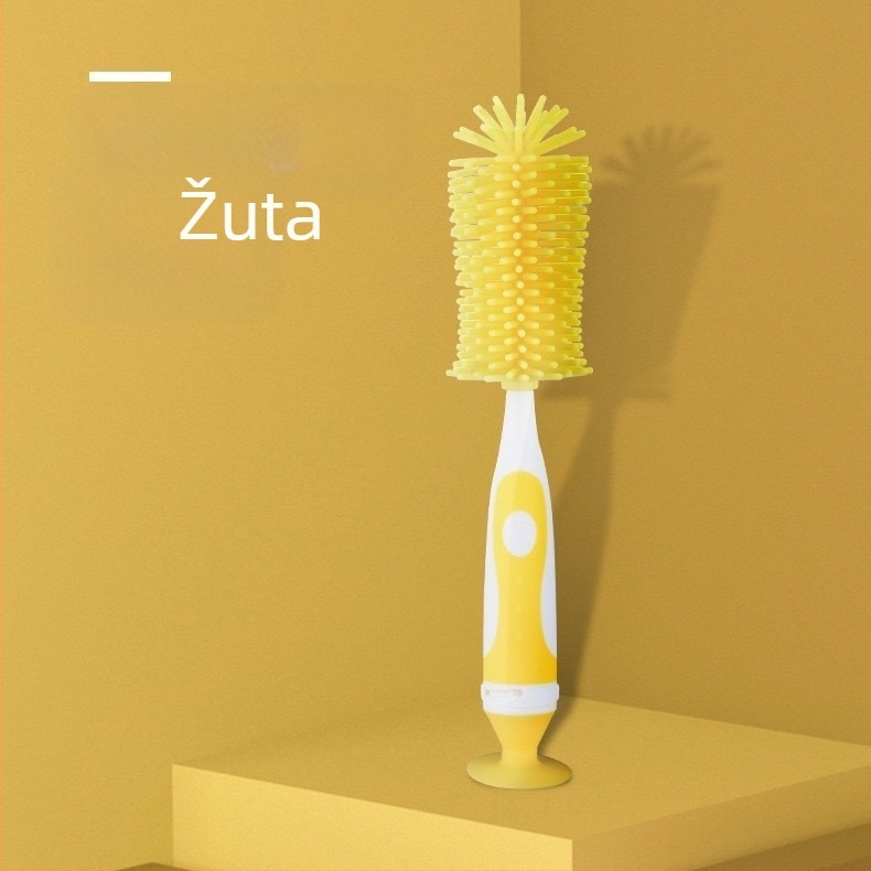 Set četki za bočicu djetetu: četka za bradavicu, četka za cijev i silikonska rotirajuća četka za čišćenje