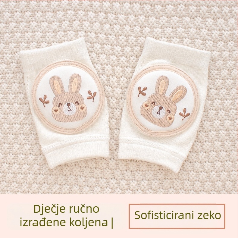 Dječja koljena zaštita s prozračnom mrežicom, izvezeni, elastični pamuk, za puzanje i vanjske aktivnosti, dob 1–3 godine