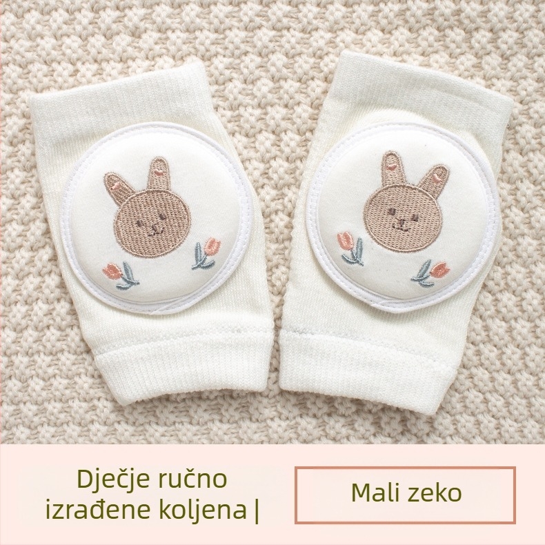 Dječja koljena zaštita s prozračnom mrežicom, izvezeni, elastični pamuk, za puzanje i vanjske aktivnosti, dob 1–3 godine