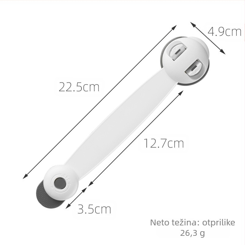 Dječja sigurnosna brava za ladice i ormariće – zaštita od ozljeđivanja prstiju, brava za ladicu, kompatibilno s hladnjakom i kliznim vratima