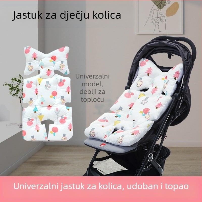 Aceboer pamučna podloga za sjedalo kolica za bebe