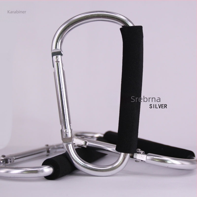 D-tip aluminijski karabin od legure aluminija, Hebrew marka, nosivost 30 kg