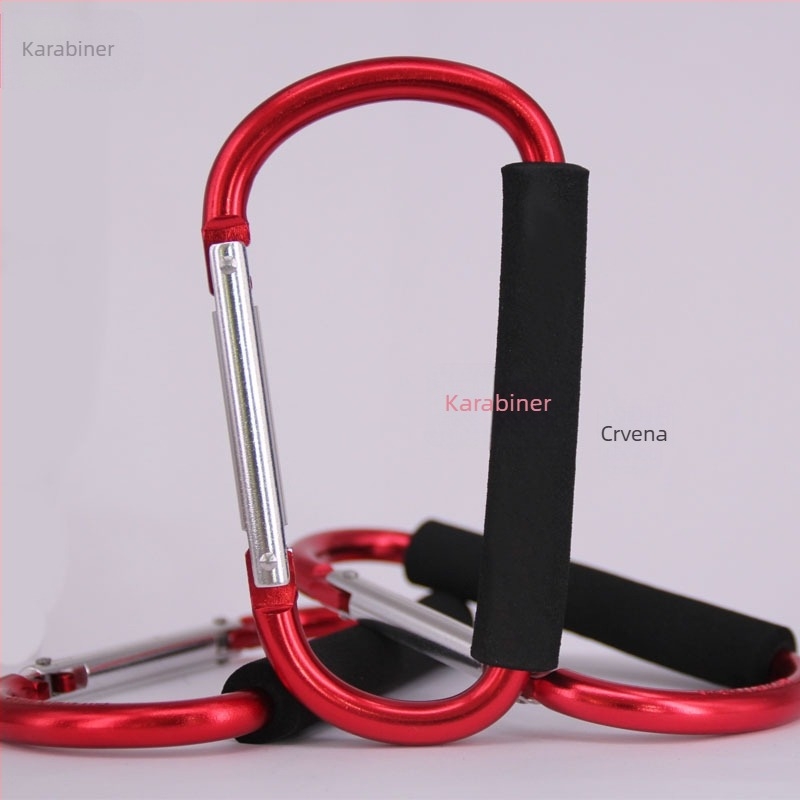 D-tip aluminijski karabin od legure aluminija, Hebrew marka, nosivost 30 kg