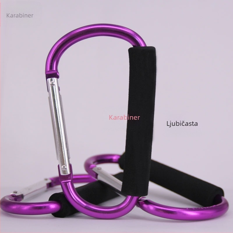 D-tip aluminijski karabin od legure aluminija, Hebrew marka, nosivost 30 kg