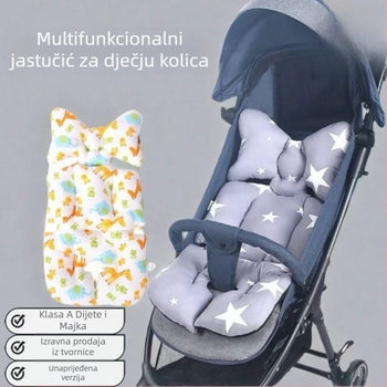 Debeli pamukasti jastučić za sjedalo kolica, Korejskog stila, univerzalan za sve sezone, za bebe 0–3 godine