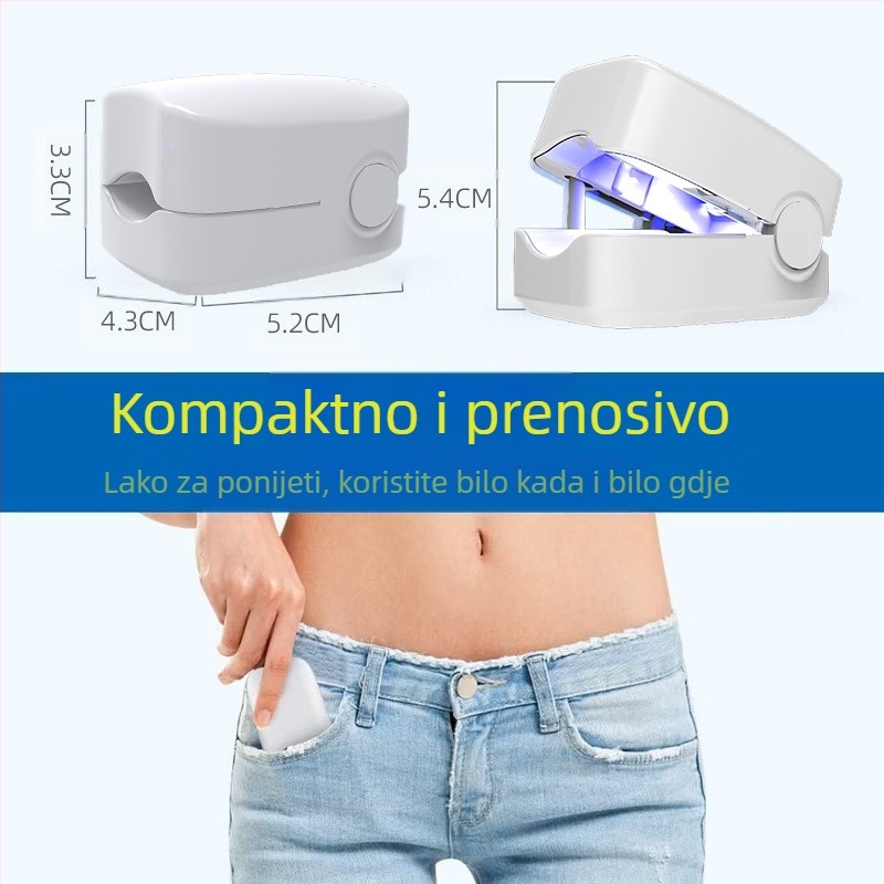 Prijenosna UV lampa za terapiju noktiju s gljivičnom infekcijom, s funkcijom čišćenja i fototerapijom