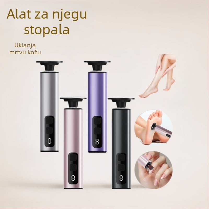  Električni pilnik za stopala s 9 razina podešavanja, punjiv, tih - uklanja mrtvu kožu i žuljeve