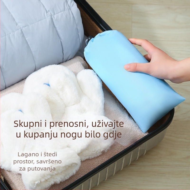 Beisi prijenosna kadica za stopala – sklopiva, podignuta konstrukcija, Twill 210d materijal, za namakanje stopala