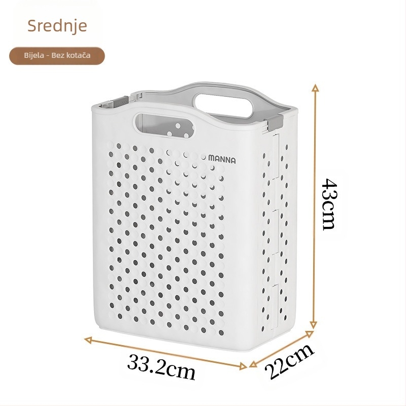 Literary sklopivi koš za rublje - PP materijal, moderni minimalistički stil, kućno skladištenje, 1 komad
