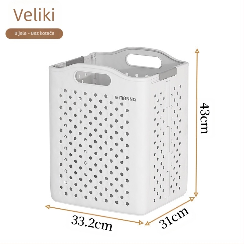 Literary sklopivi koš za rublje - PP materijal, moderni minimalistički stil, kućno skladištenje, 1 komad