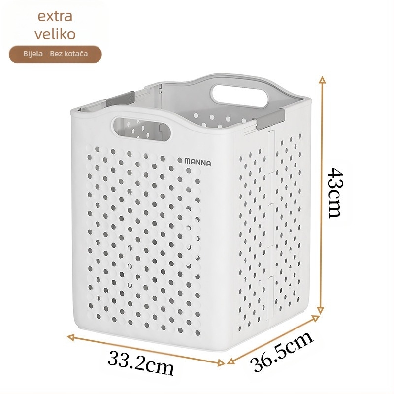 Literary sklopivi koš za rublje - PP materijal, moderni minimalistički stil, kućno skladištenje, 1 komad