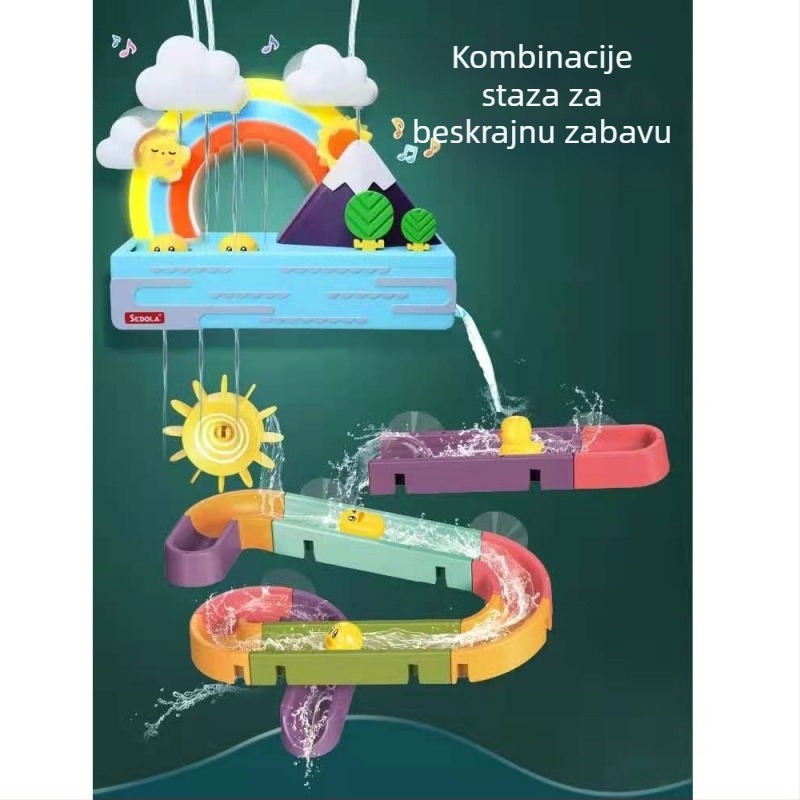 Plastična vodena staza građevinska igračka za djecu 4–6 godina, interaktivno, 3C certifikat 2020152202030873