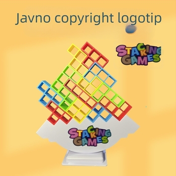 Dječja uravnotežena građevinska igra s blokovima u stilu Tetris za stolnu igru, roditelj-dijete interakcija, ABS plastika, bez električne energije, višenamjenska, za djecu 4–6 godina