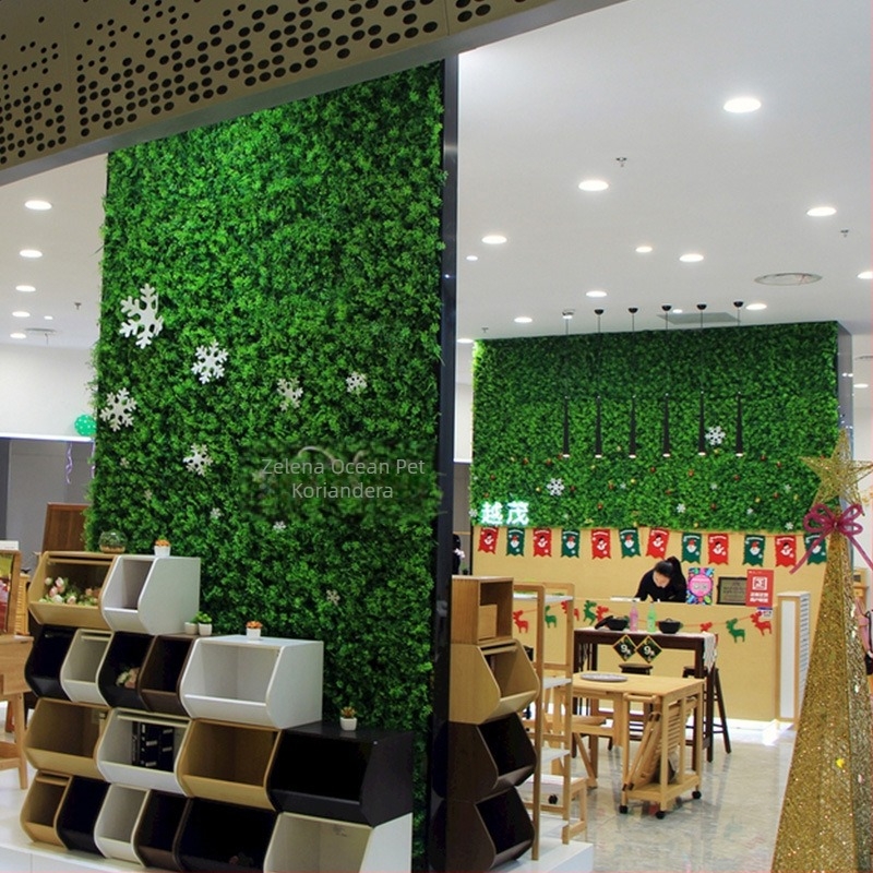 Simulirana zidna biljka pozadina za vitrine — Green Craft, plastika, injekcijsko oblikovanje, vrsta: Zeleni radič, Namjena: dekoracija, vanjska, vjenčanja, rekviziti za fotografiju