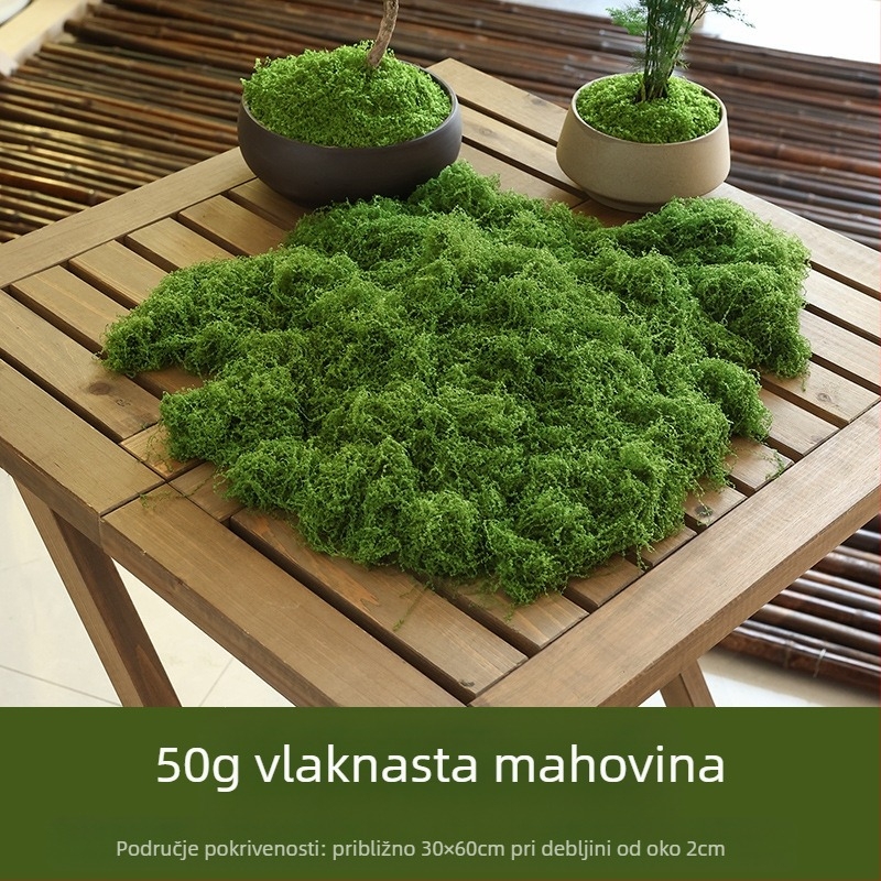 Soaring Saten Cvijet Brushed Grass Moss Turf Mikro Landscape Ornament — Vlažan na dodir, za vjenčanja, vanjske prostore i kućnu dekoraciju