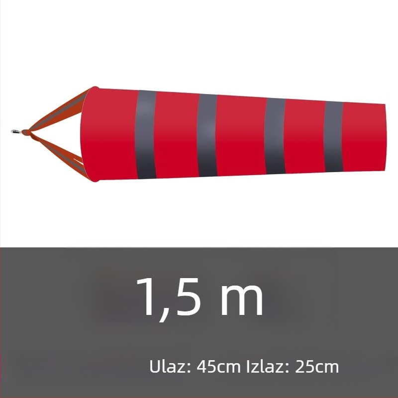 Vanjski vjetroindikač od nehrđajućeg čelika, svjetleća reflektirajuća površina, model 002