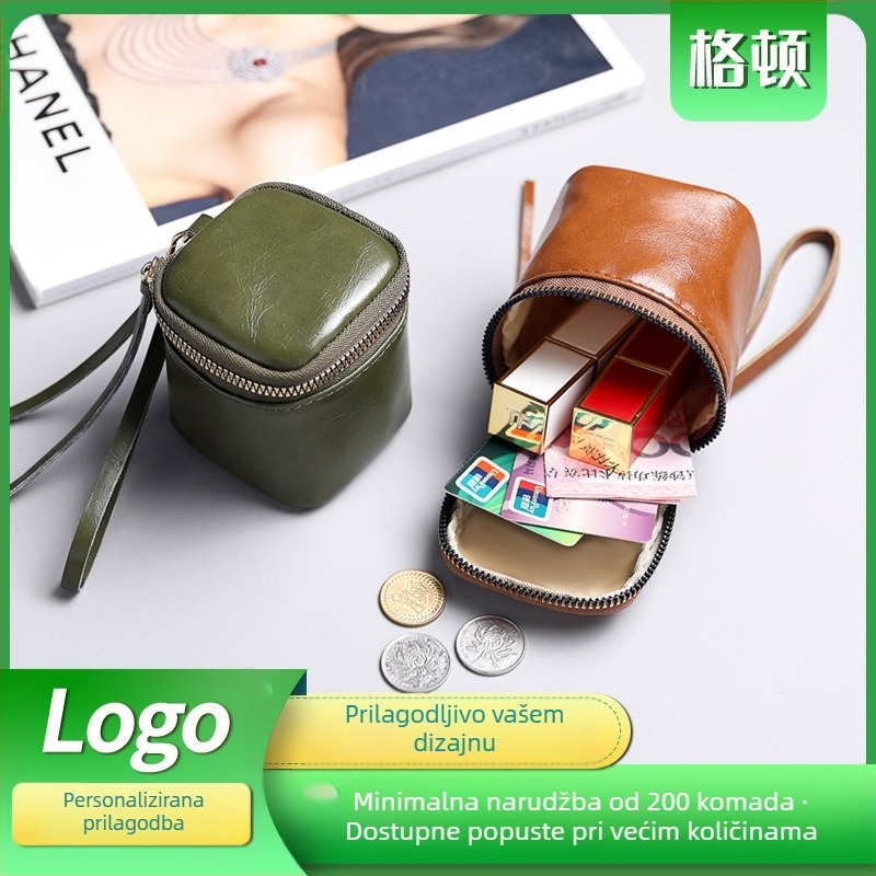 PU novčanik za novčiće, urbani minimalistički stil, unisex, podstava od poliestera, otporan na habanje