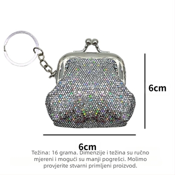 Ženski novčanik za kovance — platno, ležerni stil putovanja, brend Cicy/fine