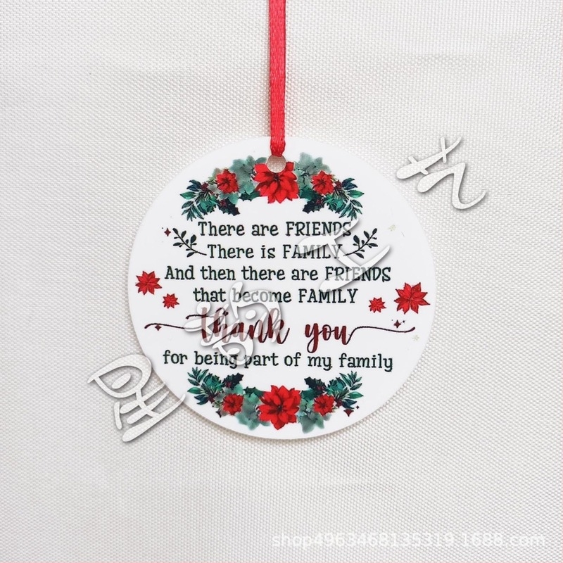 Kružni akrilni privjesak za kućnu dekoraciju s graviranjem i tiskanjem, marka Star rhyme (IP autorizacija: Ne)