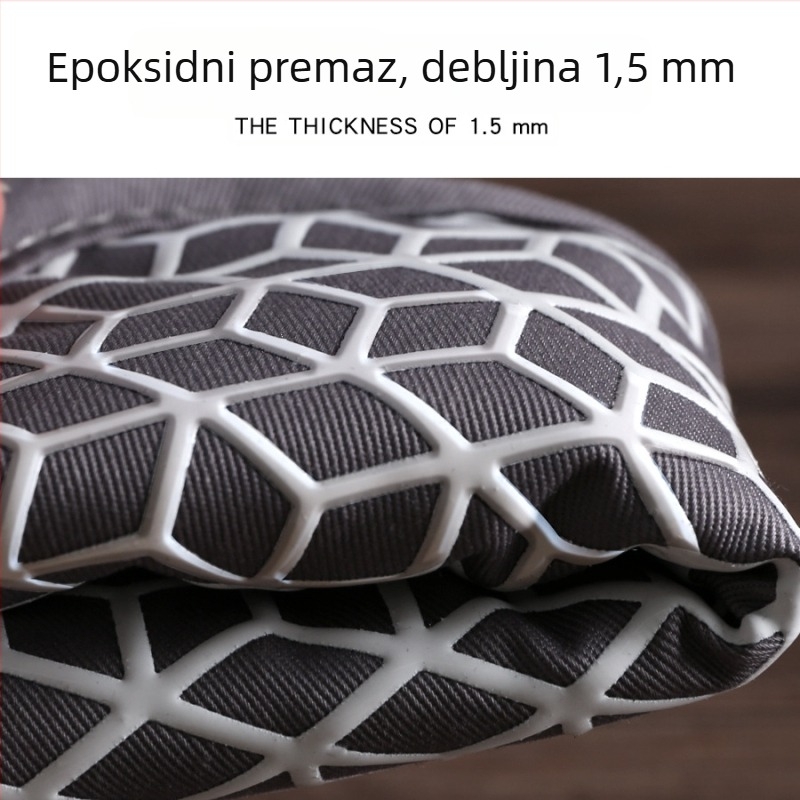Set silikonskih rukavica za izolaciju topline i podloška za lonac – materijal: silikon-bavlna, Le Chun, prilagodljivo, na tržištu 2024