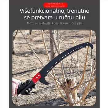 Višestruki izolirani ručni alat za rezanje grana s produženim štapom i šipkom od epoksidne smole za rezanje u vrtu i na drveću