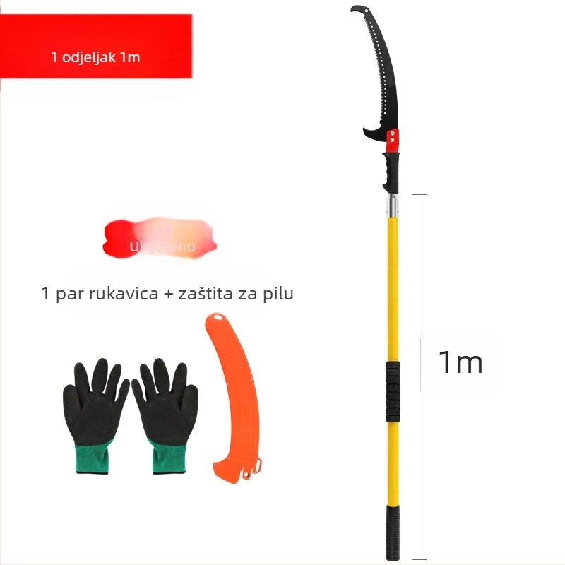 Višestruki izolirani ručni alat za rezanje grana s produženim štapom i šipkom od epoksidne smole za rezanje u vrtu i na drveću