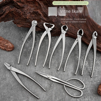 Profesionalni set alata za bonsaie od jednog čelika – Ball Joint Pliers, Leaf Bud Cutter i Wire Cutter