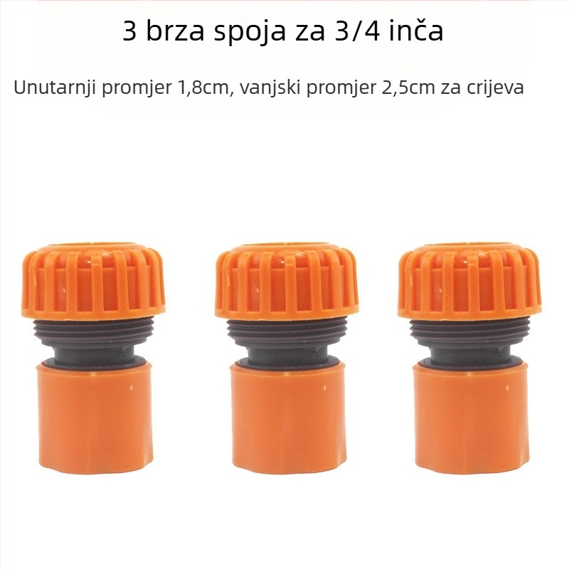 Deo plastični vodovodni priključak sa prekidačem – 1 na 4 razdjelnik za navodnjavanje vrta