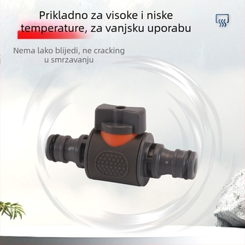 Plastični kuglasti ventil za pranje automobila s brzim priključkom, model Hongying, debljina zida 2 mm, klasa A